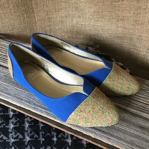 Makers  Fun Blue Cork Flats